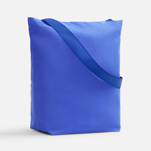 Шопер B5, синий с широкими синими ручками - рис 2.