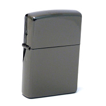 Зажигалка ZIPPO Classic с покрытием Ebony™, латунь/сталь, чёрная, глянцевая, 38x13x57 мм