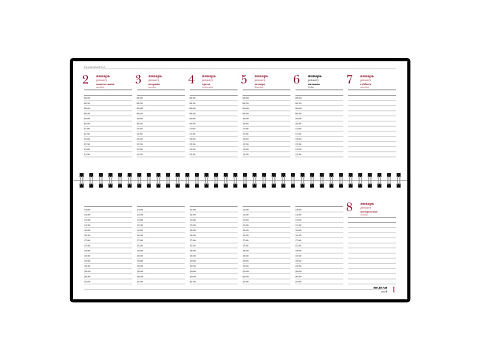 Планинг датированный Бумвинил 2025, бордовый - рис 2.