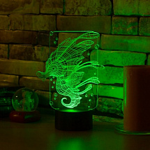3D светильник Морской конёк