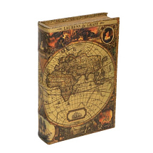 Подарочная коробка "Карта мира" (36х24 см)