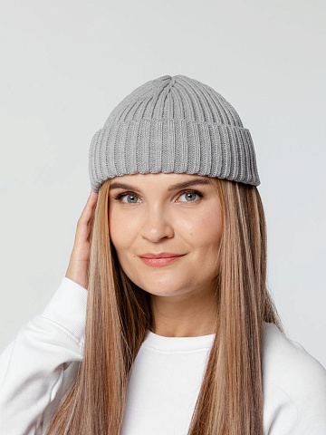 Шапка Hipsta, серебрито-серый меланж - рис 5.