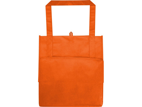 Liberty эко-сумка с прочным днищем объемом 6 л из нетканого материала, переработанного по стандарту GRS, оранжевый - рис 3.