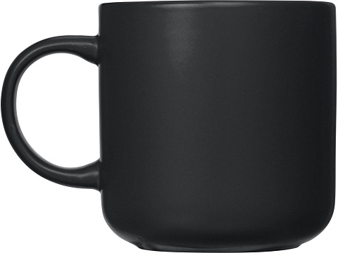 Кружка матовая Rita, 410мл, черный - рис 3.