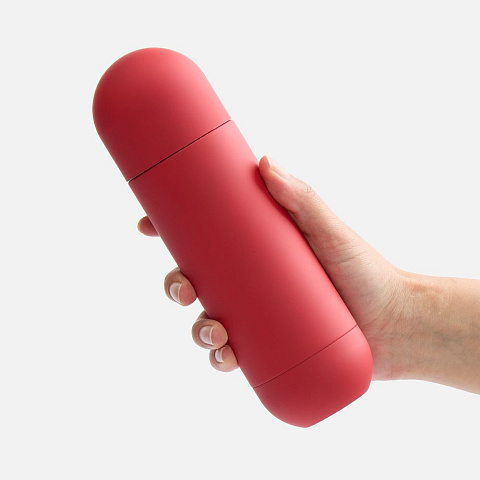 Термос Tubula Soft Touch, красный - рис 4.