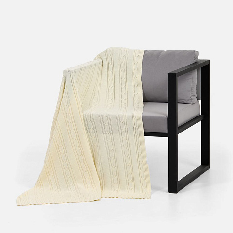 Плед Remitti, белый (молочный) - рис 3.