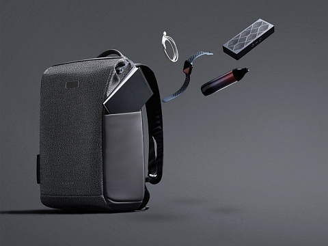 Антикражный рюкзак SnapPack для ноутбука 16, серый - рис 27.