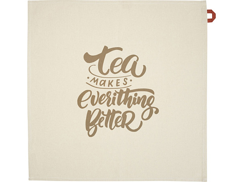 Alora кухонное полотенце из переработанного хлопка плотностью 200 г/м² - красный кирпичный - рис 3.