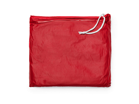 Складное водонепроницаемое пончо DAMPER, красный - рис 2.