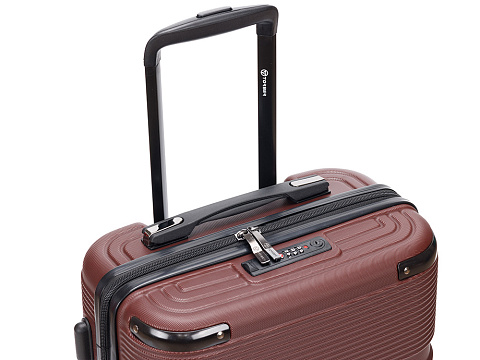 Чемодан TORBER Onego, бордовый, ABS-пластик, 59,5 х 39,5 х 24 см, 46 л - рис 7.