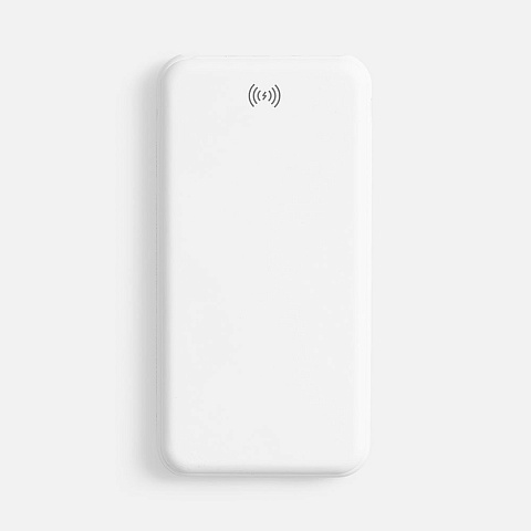 Аккумулятор с беспроводной зарядкой All Day Wireless, 10000 мАч, белый - рис 3.