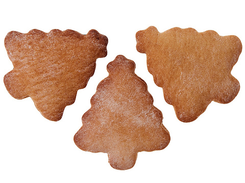 Набор новогодних имбирных печений в форме елочки - рис 2.