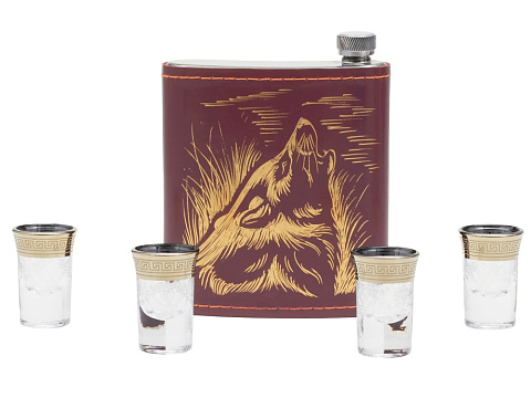 Набор Подарочный, бордовый/золотистый - рис 5.