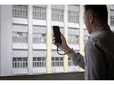 Ремешок-держатель для телефона на запястье Lany Wristband Eco, серый - рис 10.