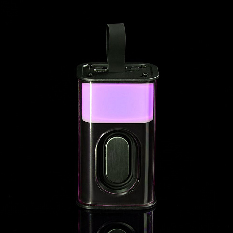 Bluetooth-колонка с подсветкой Groove, серая - рис 10.