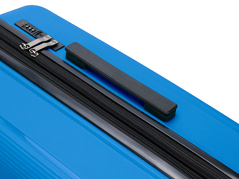 Чемодан TORBER В Отпуск, ярко-синий, полипропилен, 65,5 х 43,5 х 26 см, 62 л - рис 7.