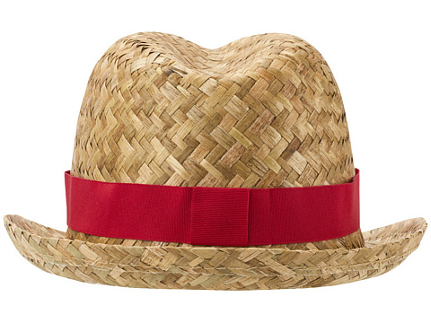 Pricus соломенная шляпа - Красный / Натуральный - рис 3.