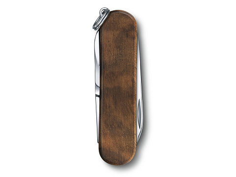 Нож-брелок VICTORINOX Classic SD, 58 мм, 5 функций, деревянная рукоять - рис 4.