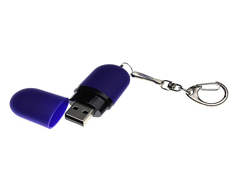 Флешка Goutte Soft-touch на 16 Гб, синий - рис 2.