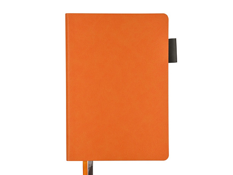 Ежедневник А5 датированный Boston 2026, оранжевый с серым обрезом - рис 2.