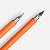 Ручка шариковая и вечный карандаш Diptych, оранжевая - миниатюра - рис 4.