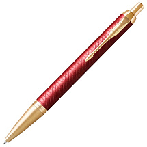 Шариковая ручка Parker IM Premium K318  Red GT, стержень: M, цвет чернил: blue, в подарочной упаковке.