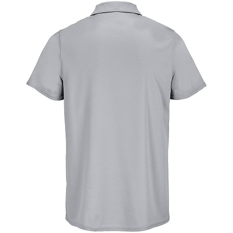 Рубашка поло унисекс Pitcher, серая - рис 3.