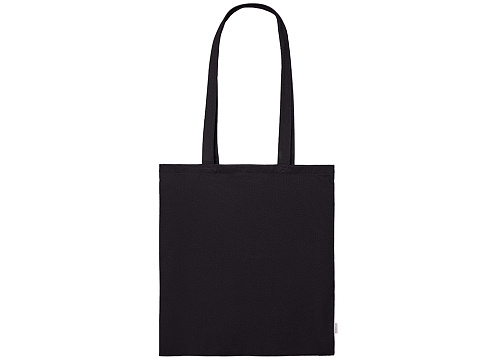 Шоппер Basio из переработанного хлопка 280 г, черный - рис 2.