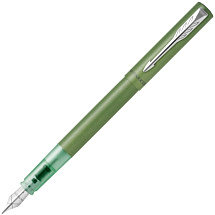 Перьевая ручка Parker Vector XL Green CT, цвет чернил blue, перо: F, в подарочной упаковке.