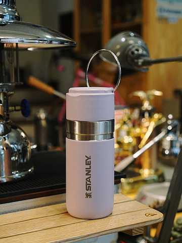 Термобутылка Go Quick Flip 470, розовая - рис 5.