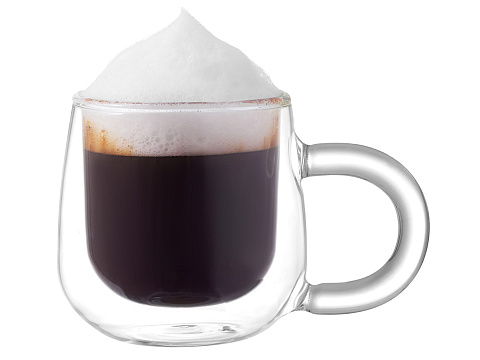 Кружка с двойными стенками с широкой ручкой Fog, прозрачный - рис 5.