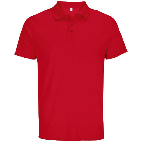 Рубашка поло унисекс Pitcher, красная - рис 2.