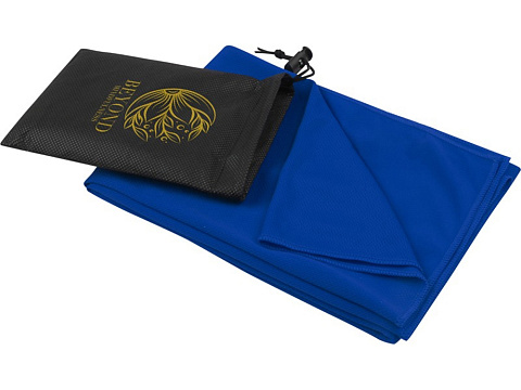 Lucas спортивное полотенце из переработанного полиэстера 50х100 см - Ярко-синий - рис 6.