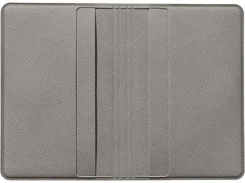 Футляр-книжка на 4-е карты с RFID Favor, серый - рис 3.