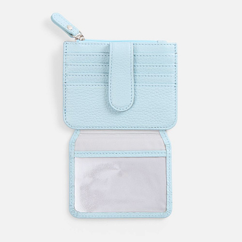 Картхолдер на молнии Unison, голубой - рис 5.