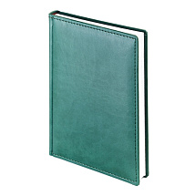 Ежедневник А5 датированный Velvet 2026, зеленый