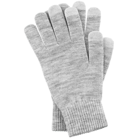 Перчатки сенсорные Urban Flow, светло-серые - рис 2.