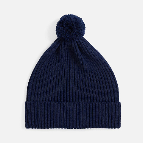 Шапка Catch Match с помпоном, темно-синяя - рис 2.