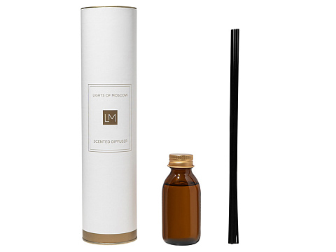 Ароматический диффузор с палочками, Массимо: сандал и ваниль, мускус, 100 мл (без лого LM) - рис 2.