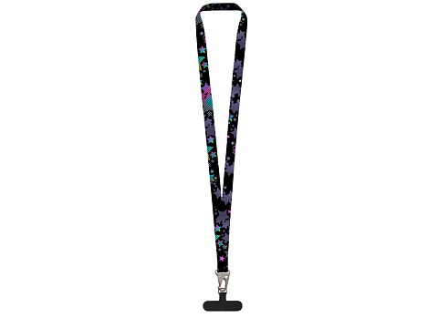 Ланъярд 2,5 см под сублимацию с большим карабином и узким держателем для телефона из ПЭ - рис 3.