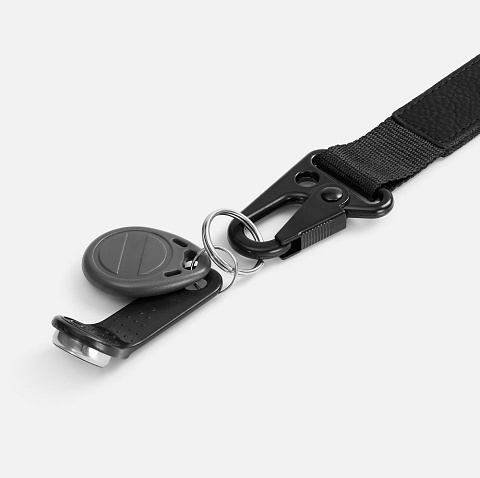 Брелок с карабином Manlig, черный - рис 5.