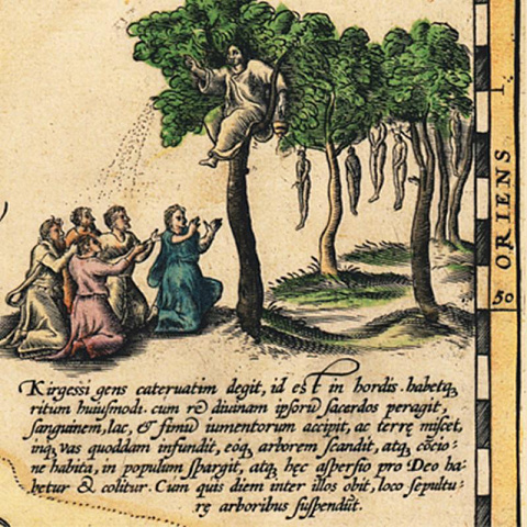 Карта России, Московии и Тартарии Дженкинсона - рис 5.