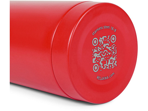 Термос Relaxika 101 (0,5 литра), красный (без лого) - рис 10.