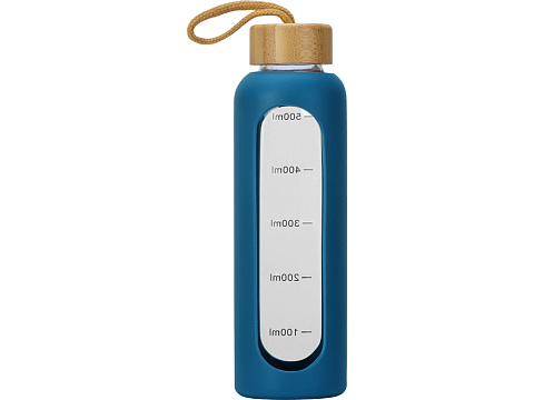 Бутылка из боросиликатного стекла Hangy, 550 мл, индиго - рис 4.