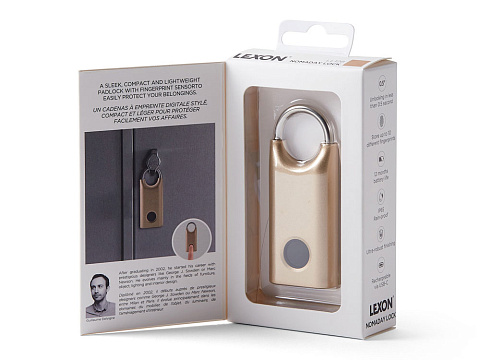 Замок с сенсором Noma Lock, темно-синий - рис 8.