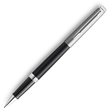 Ручка роллер Waterman Hemisphere Entry Point Stainless Steel with Black Lacquer в подарочной упаковк