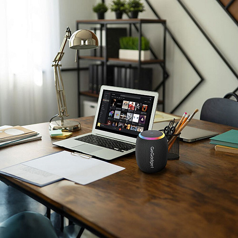 Водонепроницаемая колонка c подсветкой CityWave Pro, черная - рис 8.