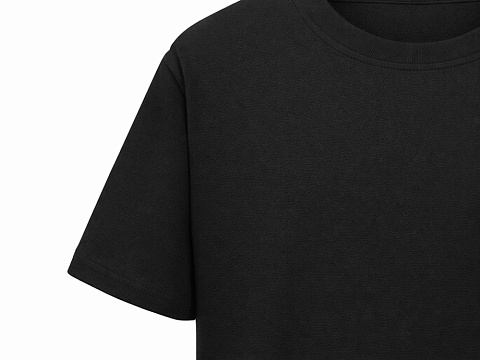 Футболка Kyoto из джерси 180 г/м2 с пич отделкой, унисекс, черный - рис 9.