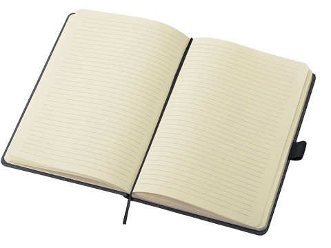 Блокнот А5 Snow Hard твердая обложка, 80 листов 70 гр/м2, черный - рис 3.