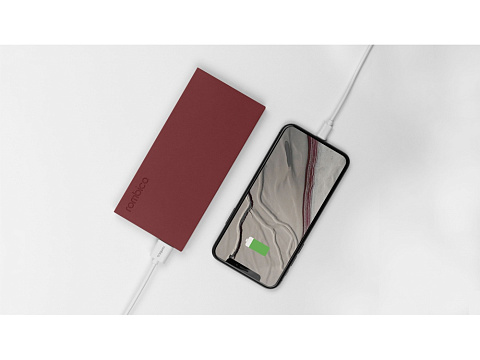 Внешний аккумулятор Rombica NEO ARIA Claret, 10000 мАч, Soft-touch, PD, QCharge, Type-C, бордовый (Р) - рис 8.